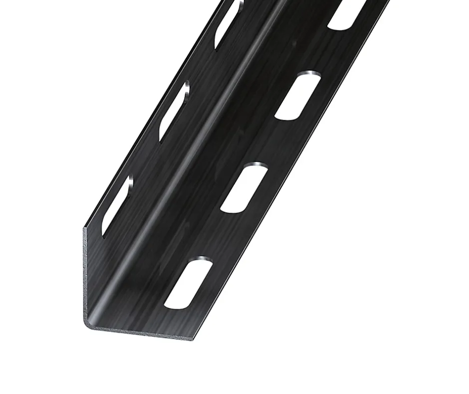 Cornière perforée acier verni 38 x 38 mm, 2 m- Best
