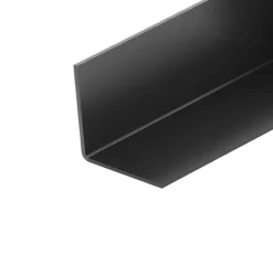 Cornière PVC anthracite 10 x 10mm, L. 2,6 m-CQFD