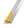 Cornière PVC inox auto-adhésive 20 x 20 mm, 1.30 m-CQFD Online
