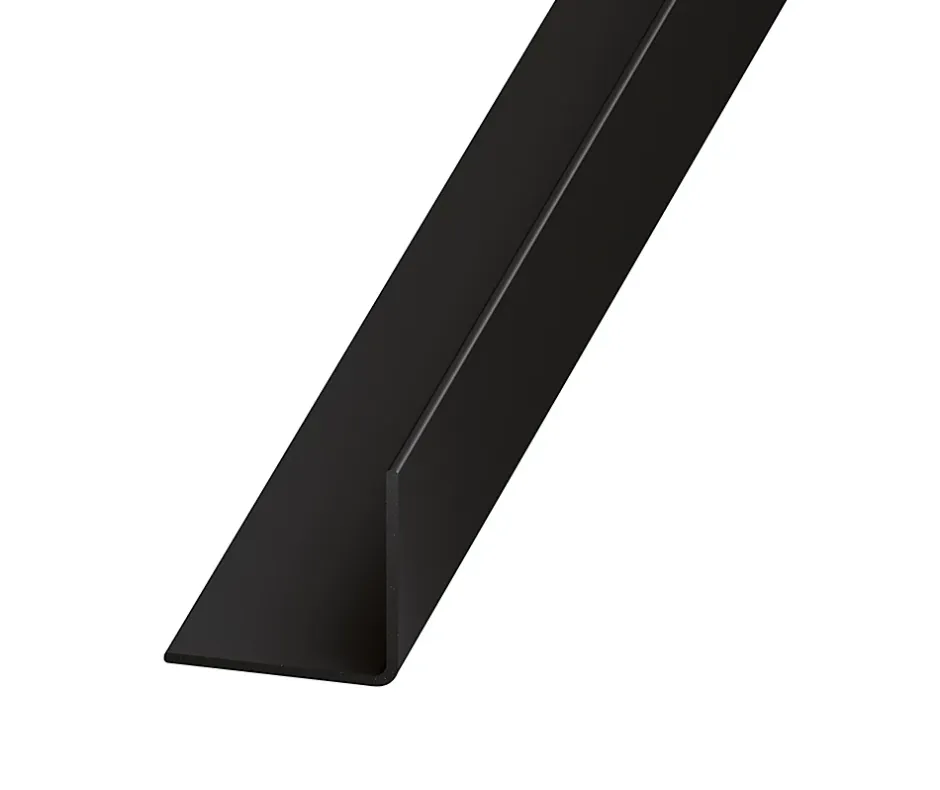 Cornière PVC laqué noir 20 x 20 mm, 2 m^ Clearance