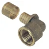 Coude femelle fixe et raccord à glissement PER D12 3/8'' - - 2307-12-12-Garis Hot