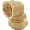 Coude laiton mâle pour PE Ø32 - Femelle 26/34 (1")-Somatherm for you Best