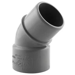 Coude pvc mâle femelle 45° ø40 mm^Fitt Discount