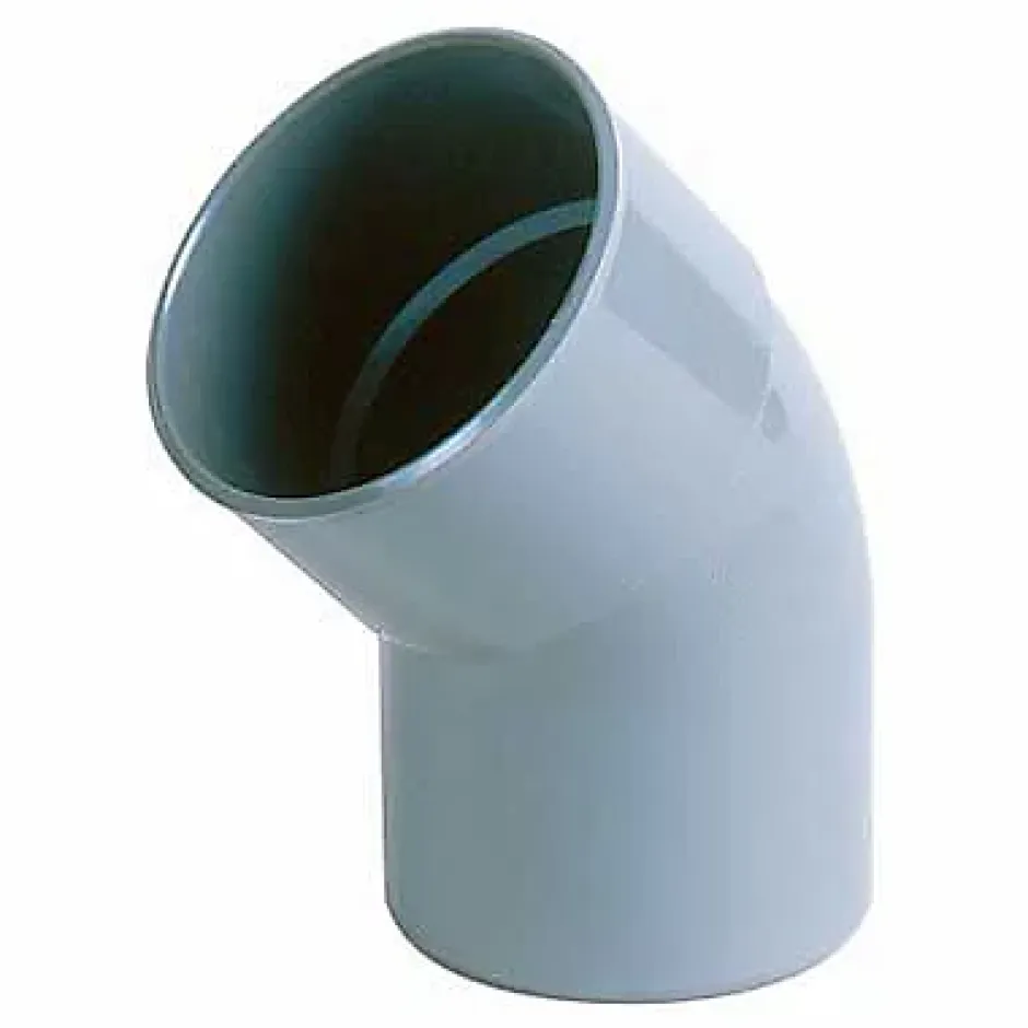 Coude pvc mâle femelle 45° ø125 mm^Fitt Hot