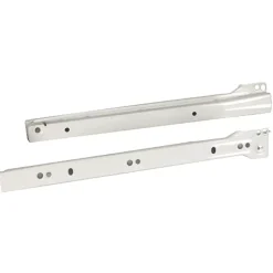 Coulisses à galets pour tiroirs, fixation latérale, en acier époxy Diall L.30 cm- Discount