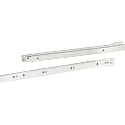 Coulisses à galets pour tiroirs, fixation latérale, en acier époxy Diall L.40 cm^ Clearance