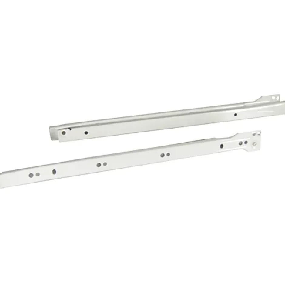 Coulisses à galets pour tiroirs, fixation latérale, en acier époxy Diall L.40 cm^ Clearance