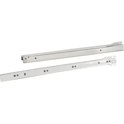 Coulisses à galets pour tiroirs, fixation dessous, en acier époxy Diall L.40 cm- Discount