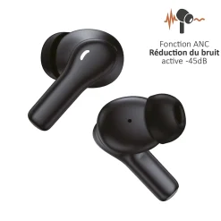 Écouteurs Bluetooth réduction bruit ANC -45dB, ENC -40dB et boitier de charge-Kyf Sale