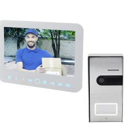 Écran vidéo filaire + bouton tactile pour l'extérieur filaire Jelbi^Blyss Outlet