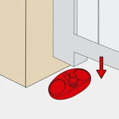 Crapaudine à visser pour portail Ø12mm Afbat noir-Afbat - Tb Industrie Sas