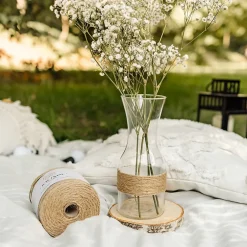 Ficelle Jute 300m 3mm - Corde Naturelle pour Jardinage, Bricolage, Mariage Champêtre, Attache Tomate et Ballons-Creative Deco Discount