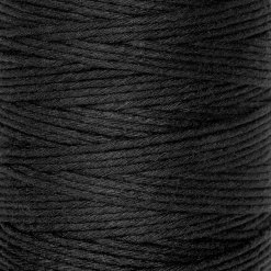 3mm x 200m Corde Macramé Noir - Fil de Coton et Polyester - +/- 0.5 mm Épaisseur - Decoration Jardinage Emballage-Creative Deco Clearance