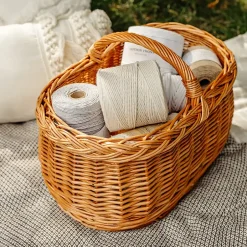 3mm x 300m Corde Macramé Fil de Coton Beige - +/- 0,5 mm Épaisseur - Ficelle de 12 Plis - Cordelette Naturel^Creative Deco Hot