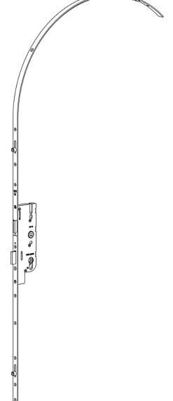 Crémone à larder EUROPA axe 50mm 3 galets têtière 18mm Longueur 2500mm - - 6-33168-04-0-1-Ferco Outlet