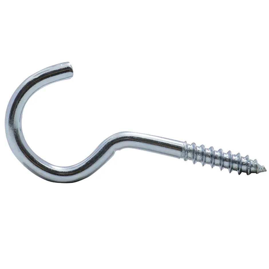 Crochet à visser zingué filet bois-Viswood Discount