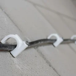 Crochets fixation / Clips de Câble ronds type FLOP fi 10 mm, blancs, boîte de 100 pcs-Horoz Electric Clearance