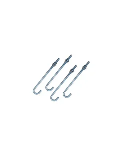 Crosse ancrage M18X357 Filetée sur 150 +2 Ecrou +2 Rondelle Acier zingué - 100 pièces^Vis Express Discount