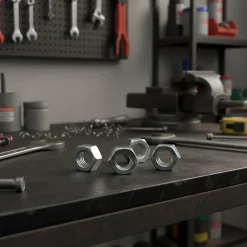 Écrou hexagonal acier zingué ø20 mm - 4 pièces^Diall