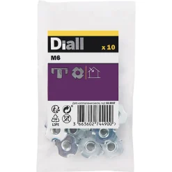 Écrous à frapper en acier zingué ø 6 - 10 pièces-Diall Outlet