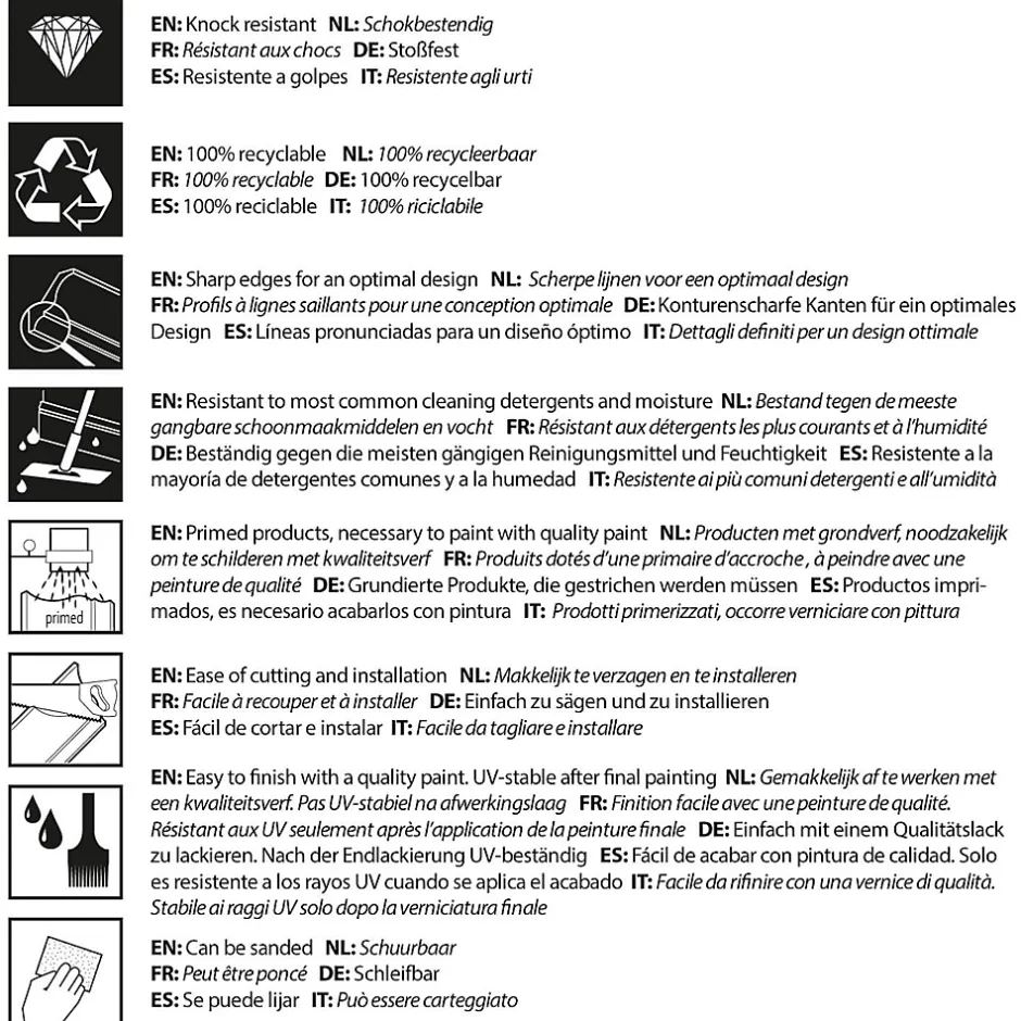 CX111 Corniche Plafond - 2,5x1,5x200cm (h x p x L) - moulure décorative polymère Carton complet-Orac Decor New