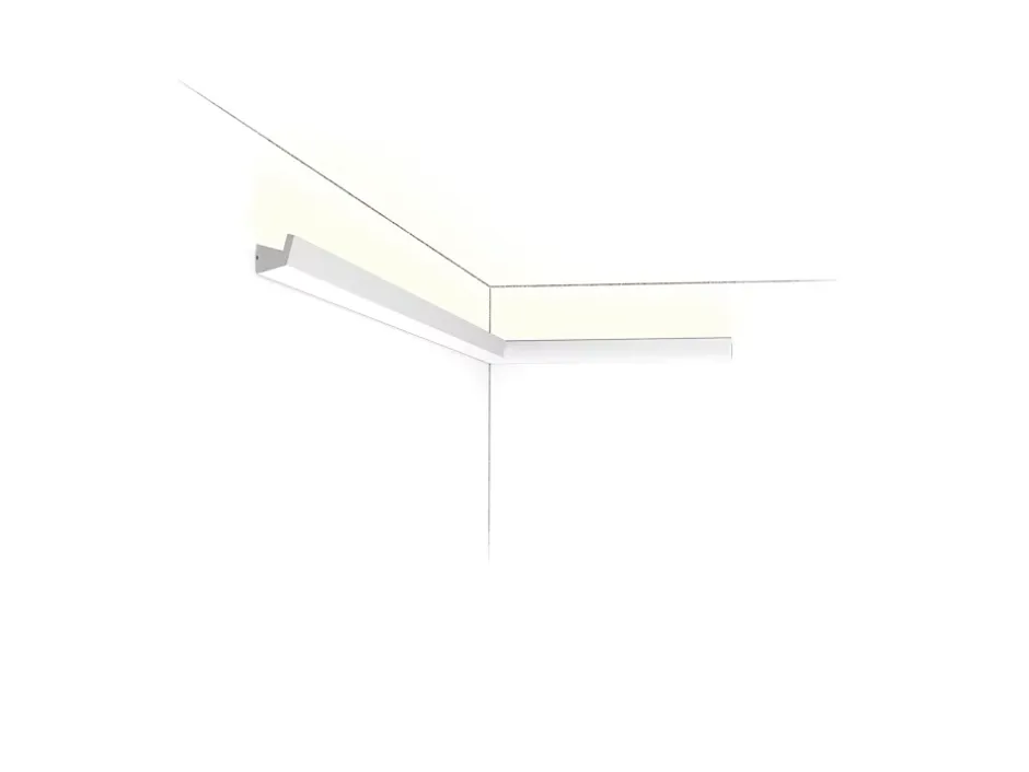 CX189 Corniche pour éclairage indirect - 2,7x2,7x200cm (h x p x L) - moulure décorative polymère A l'unité^Orac Decor Online