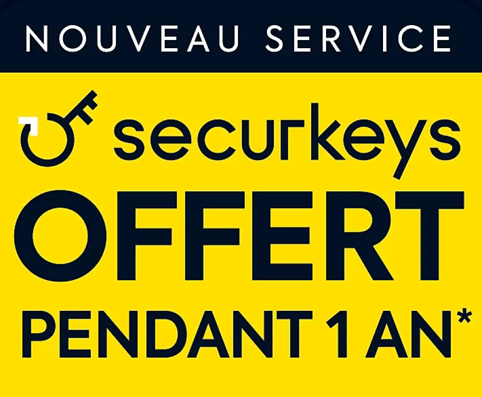 Cylindre 6 goupilles dimensions 35+35 débrayable nickelé + 5 clés réversibles^Bricard Discount