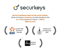 Cylindre 6 goupilles dimensions 35+35 débrayable nickelé + 5 clés réversibles^Bricard Discount