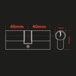 Cylindre 40/40 pour serrure connectée Lock - - 720112^Extel Best