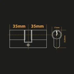 Cylindre 35/35 pour serrure connectée Lock - - 720108^Extel