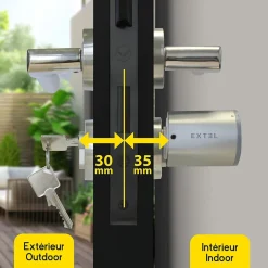 Cylindre 30/35 pour serrure connectée Lock - - 720106^Extel Best