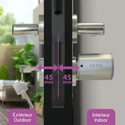 Cylindre 45/45 pour serrure connectée Lock - - 720113^Extel Clearance