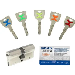 Cylindre débrayable Mistral 2 entrées 35x35 mm-Bricard Clearance