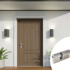 Cylindre de sécurité nickelé 30 x 40 mm^Vachette Clearance