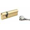 Cylindre de serrure double entrée SA, 30x80mm, anti-arrachement, laiton, 3 clés --Thirard New