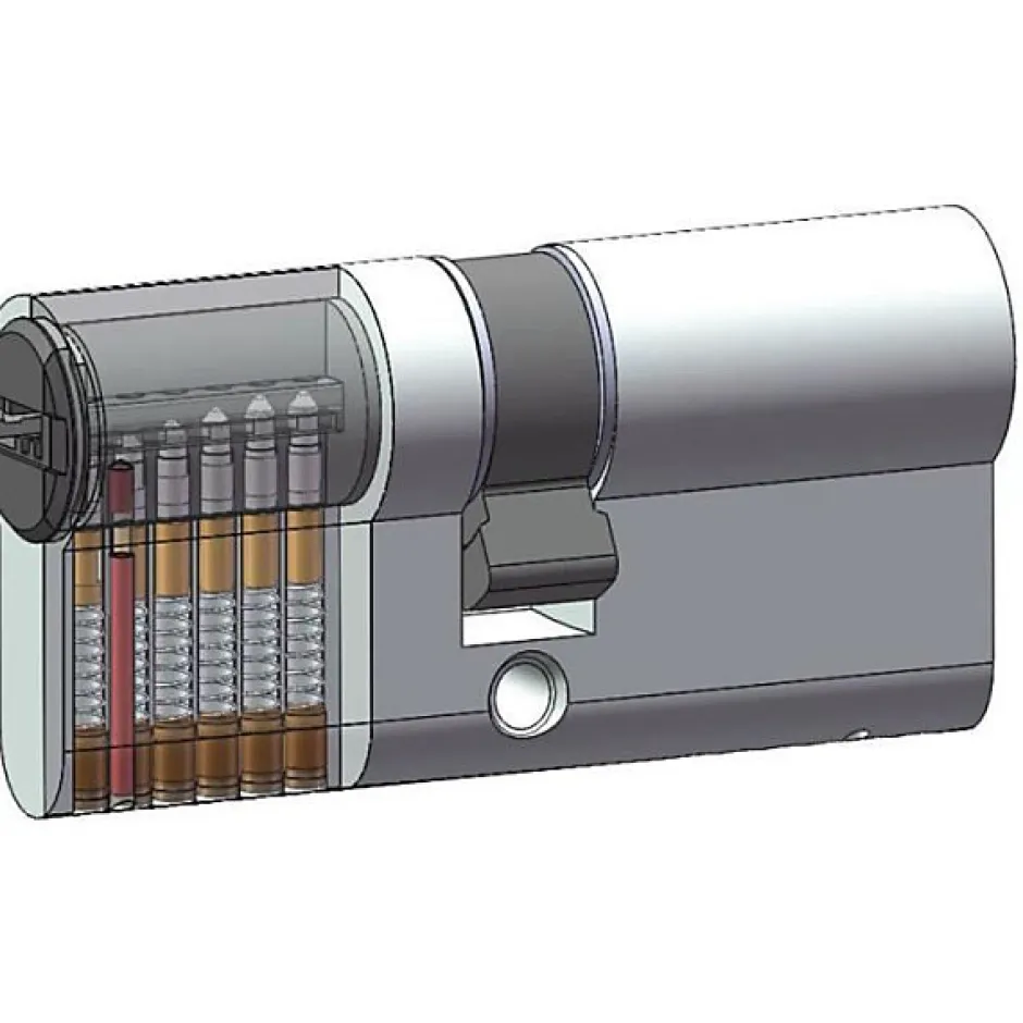 Cylindre de serrure Série 1000+ débrayable 40x45 mm 6 goupilles anti-perçage et anti-crochetage^Yale New