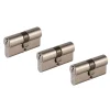 Cylindre laiton nickel satiné 30 x 30 mm, lot de 3-Smith & Locke Discount