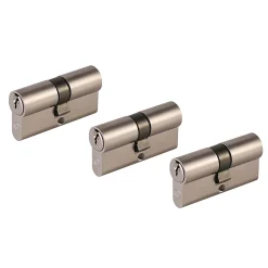 Cylindre laiton nickel satiné 30 x 30 mm, lot de 3-Smith & Locke Discount