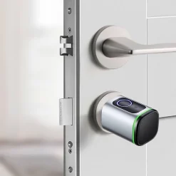 Cylindre électronique de serrure connecté -10 bio à empreinte digitale et badge rfid mifare-LOCKY Hot