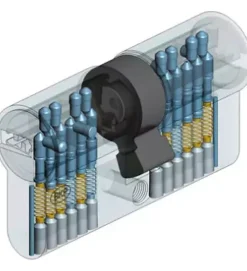 Cylindre serrure européen double entrée 30 x 40 mm debrayable 4 clés Serial S A2P 1 BRICARD^Autres Sale