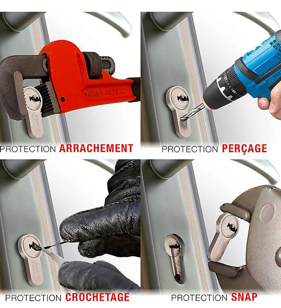 Cylindre serrure porte debrayable haute sécurité clés réversibles Carte propriété Trafic 6 Thirard Taille - 30x65mm^Autres Hot