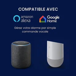 - Alarme Maison Wifi Sans Fil Vigilia VIG503 - Kit Complet avec 2 Caméras Full HD intérieur / extérieur solaire et 11 Acces-Daewoo Sale