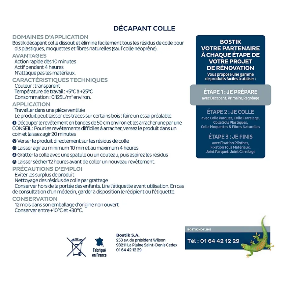 Décapant Décapant Colle 5 L sols PVC et moquette-Bostik New