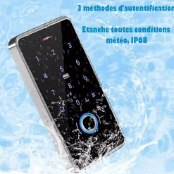 Digicode à codes et empreintes digital pour porte et portillon-Automatisme Passion Clearance