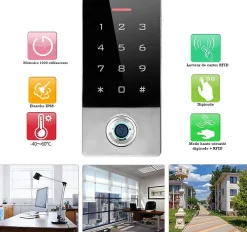 Digicode avec lecteur d'empreintes connecté wifi et lecteur RFID-Automatisme Passion Sale