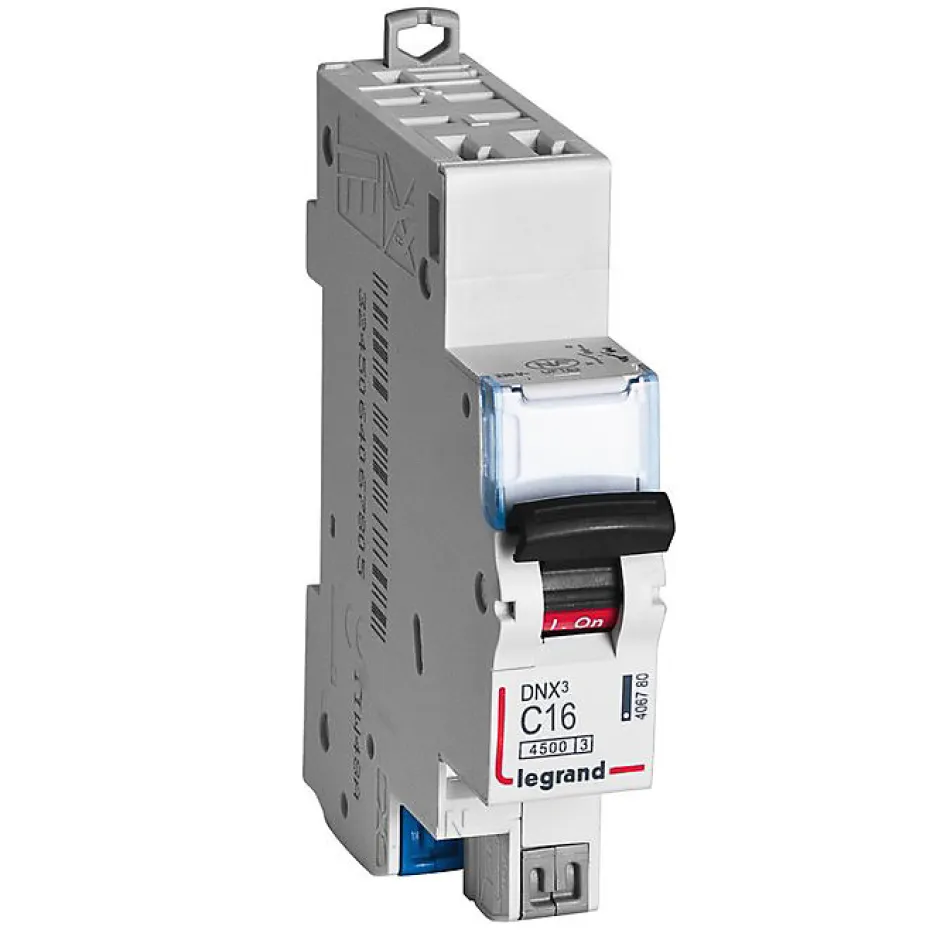 Disjoncteur auto / auto DNX3 4500 - départ - 4,5 kA - courbe C - 20 A --Legrand Discount