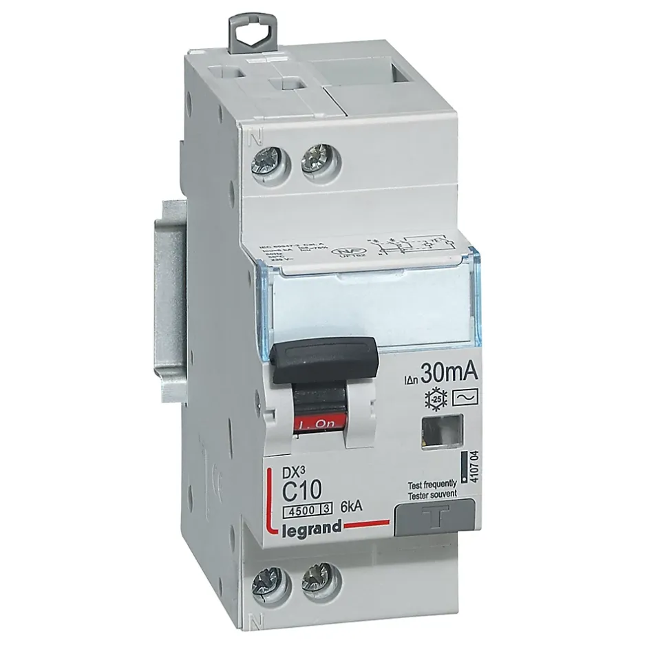 Disjoncteur différentiel type AC 30mA - 10A^Legrand Outlet
