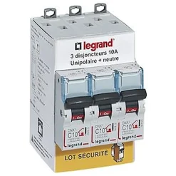 Disjoncteur DNX3 unipolaire + neutre 10A vendu par 3 pièces^Legrand Clearance