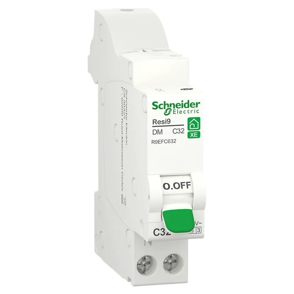 Disjoncteur embrochable courbe C phase + neutre 32A Resi9 XE^Schneider Electric