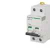 Disjoncteur modulaire bipolaire Schneider Acti9 iC60N 20A courbe D-Schneider Electric Outlet